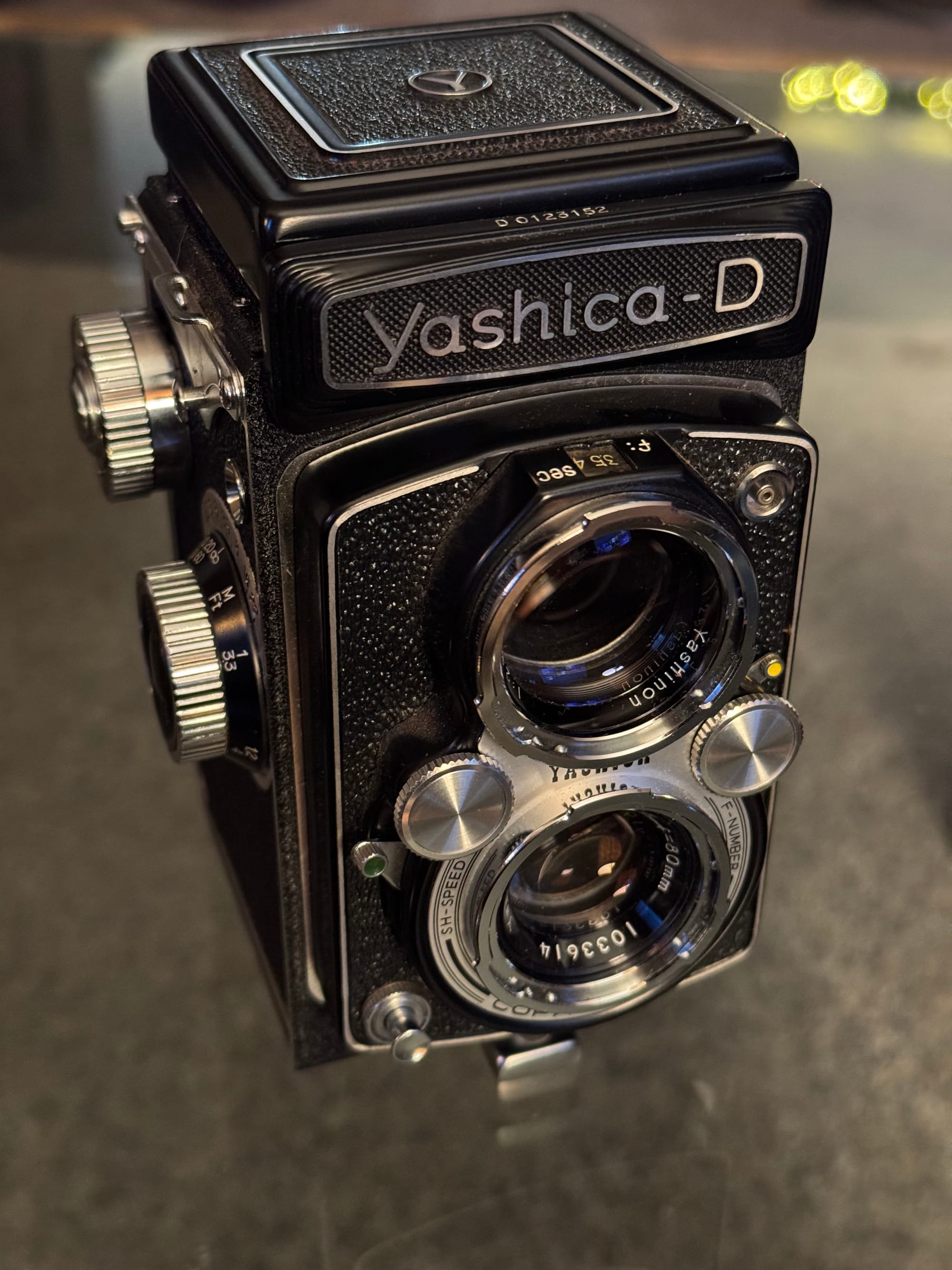 A Yashica D & a 50 year old roll of film