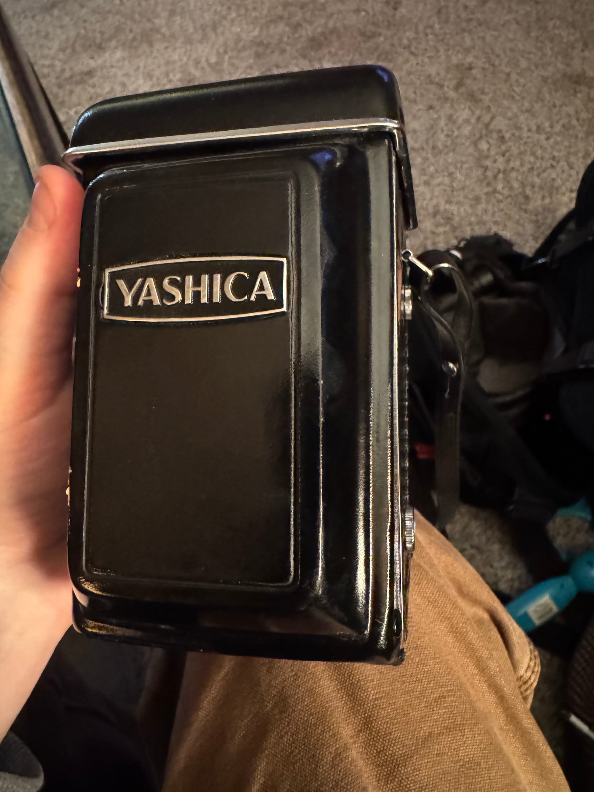 A Yashica D & a 50 year old roll of film