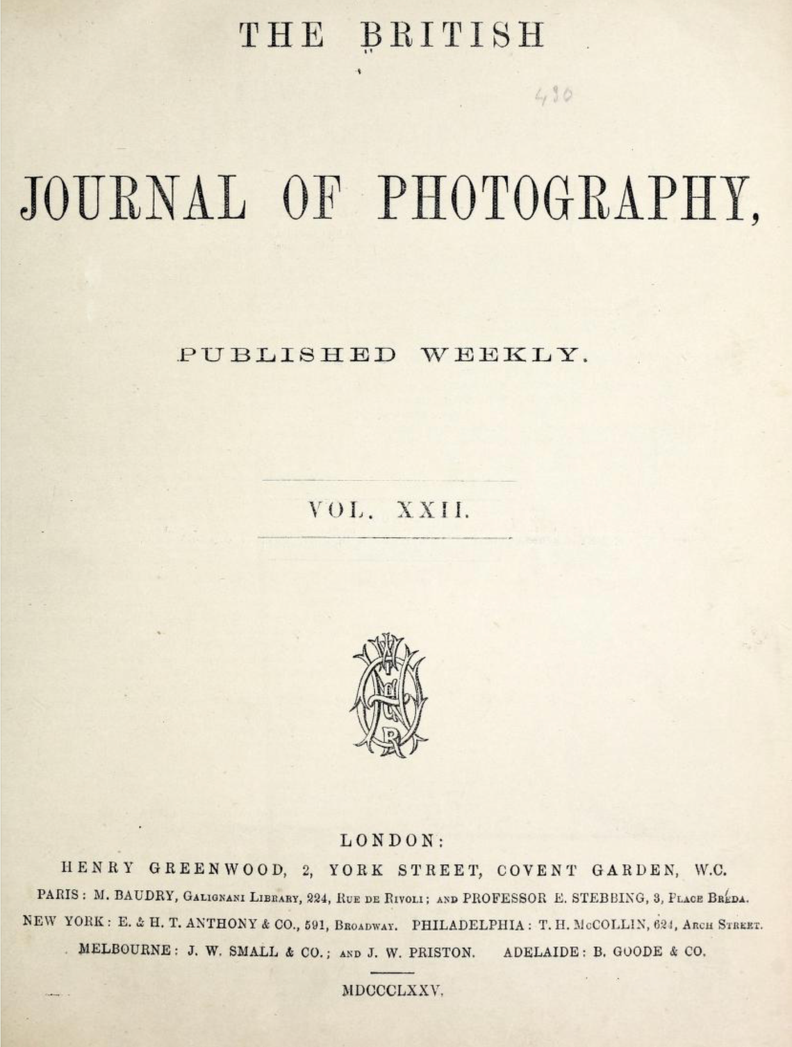 THE BRITISH JOURNAL OF PHOTOGRAPHY